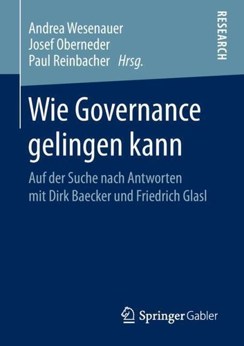 Wie governance gelingen kann - wie,